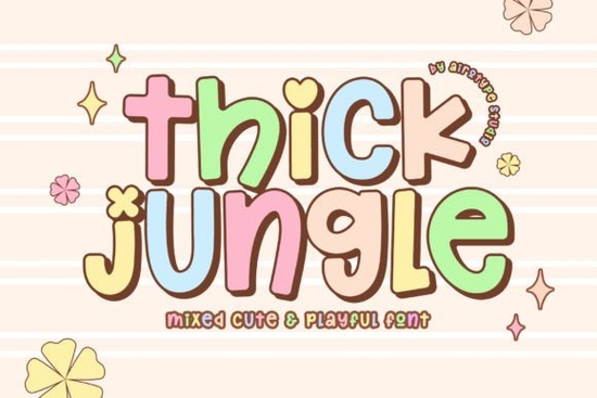 Thick Jungle Font